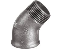 Kolanko żeliwne czarne, mały promień, gwint G, 3'' (121N80) - Sferaco