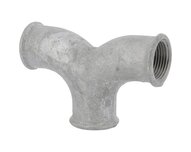 Trójnik żeliwny gwintowany, łukowy, gwint G, ocynkowany, seria 132G, BSP 1/2'' (132G15) - Sferaco