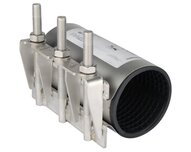 Opaska naprawcza, nierdzewna, 3-śrubowa typu AB, L200mm, uszczelka EPDM, 60/68 (1407060) - Sferaco