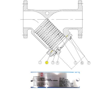 Uszczelka pokrywy do filtra, DN100, seria 233 (9802724) - Sferaco