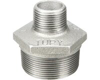 Nypel redukcyjny, żeliwo ciągliwe, ocynkowany, gwint G, 2''x1'' (245G5026) - Sferaco