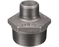 Nypel redukcyjny, gwinty zewnętrzne G 3/8''x1/8'', żeliwo ciągliwe czarne, seria 245N (245N125) - Sferaco