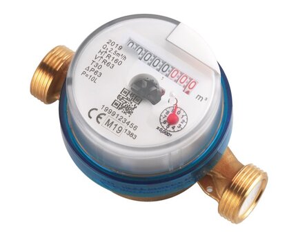 Wodomierz mieszkaniowy, impulsowy R160, woda zimna ACS, seria 2703, C20 (2703020) - Sferaco
