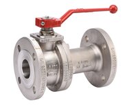 Zawór kulowy 2-częściowy F1, stal nierdzewna JC, uszczelnienie PTFE, DN150, PN16/40 (316IIT150) - Sferaco