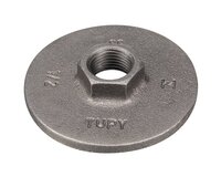 Kołnierz gwintowany , żeliwo ciągliwe czarne, owalny, bez otworów, PN10, gwint G 3/4", seria 321N (321N20) - Sferaco