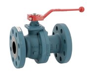 Zawór kulowy, DN15, 2-częściowy, gniazda PTFE, szkło, class300, stal węglowa, seria 530AIGF (530AIGF015) – Sferaco
