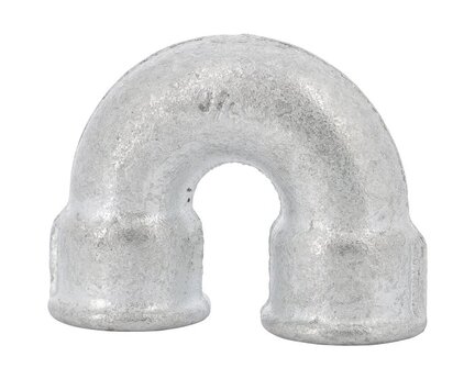 Kolanko 180°, gwinty wewnętrzne G 3/4'', żeliwo ocynkowane, seria 60G (60G20) – Sferaco