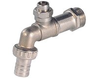 Zawór czerpalny, gwint zewnętrzny G 1/2" - gwint zewnętrzny G 3/4", mosiądz niklowany, seria 680 (680045) – Sferaco