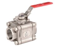 Zawór kulowy, 3-częściowy, Fire Safe, SW DN20, stal nierdzewna, seria 703R (703R220) – Sferaco