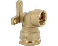 Kolano zaciskowe DECA, naścienne, DN20, gwint wewnętrzny G 1/2", mosiądz 4MS, seria 869 (869420) – Sferaco