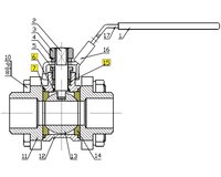 Zestaw uszczelek do serii 744-790-791-792-796-797-798, DN3/8'' (9804481) - Sferaco