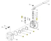 Zestaw uszczelek do serii 762-763, DN150 (9804250) - Sferaco