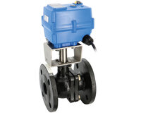 Zawór kulowy żeliwny  507 DN40 + TCR-05N napęd elektryczny 230V AC / DP=10bar max