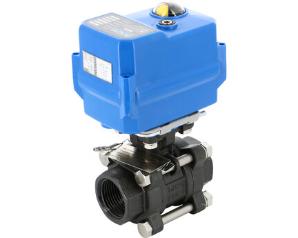 Zawór kulowy stalowy 737XS BSP 2"+ TCR05 230V napęd elektryczny 24V AC/DC / DP=10bar max