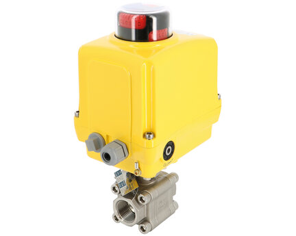 Zawór kulowy nierdzewny 703XS 1"  V-PORT30+SA05-PCU 230V/ regulacyjny