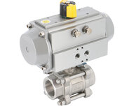 Zawór kulowy nierdzewny 746XS BSP 2"1/2+RES101 napęd ze sprężyną / DP=10bar max