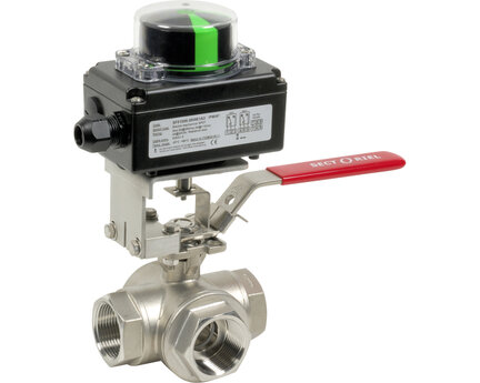 Zawór kulowy nierdzewny 780XS-L 3W 2" +SF012 BSP FFF CF8M / krańcówka
