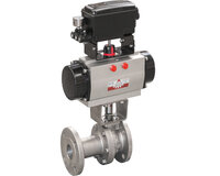 Zawór kulowy regulacyjny 340AIS V-60° DN15 + ASR40/6 + YTC 