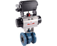 Zawór kulowy regulacyjny 516IIS V-60° DN100 + ASR850/6 + YTC 