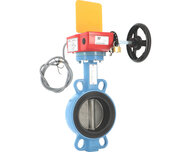 Przepustnica międzykołnierzowa Wafer Excellence do instalacji przeciwpożarowych Sprinkler, z kontaktem, DN50, korpus z żeliwa, seria 1142 (1142050) – Sferaco