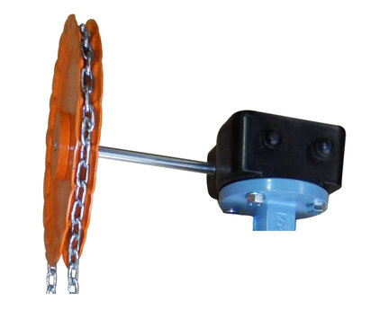 Przekładnia z kołem ręcznym na łańcuchu do przepustnicy TTV DN80–DN100, seria 1194 (1194100) – Sferaco