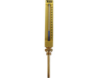 Termometr pionowy prosty H200 mm, trzpień 100 mm, zakres -30/+50°C, seria 1673 (1673002) – Sferaco