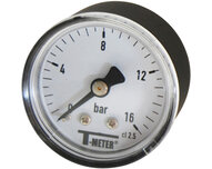 Manometr z obudową ABS, sucha tarcza D40, przyłącze osiowe 1/8", zakres 0–4 bar, seria 1640 (1640004) – Sferaco