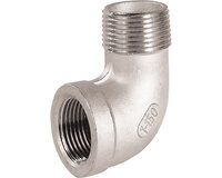 Kolano 90°, gwint wewnętrzny / gwint zewnętrzny G 3/4", class 150, stal nierdzewna, seria 2010 (2010005) – Sferaco