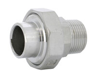Złącze union, gwint zewnętrzny G1/4" × do spawania BW, DN8, stal nierdzewna, seria 2027 (2027208) – Sferaco