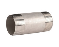 Nypel ze stali nierdzewnej, długość 100 mm, gwint zewnętrzny 1/2", seria 2038 (2038004) – Sferaco