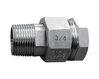 Złączka union 3-częściowa, gwint zewnętrzny × gwint wewnętrzny 3/8", stal nierdzewna, seria 2066 (2066003) – Sferaco