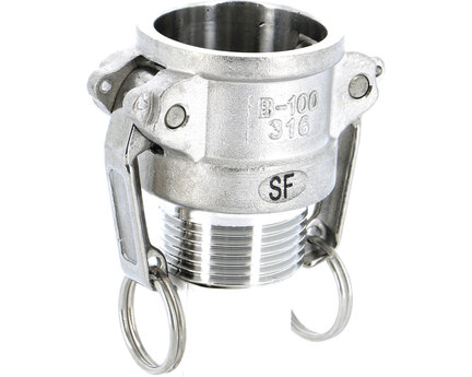 Złączka kłowa, sprzęgło męskie B 4", stal nierdzewna, seria 2242 (2242012) – Sferaco