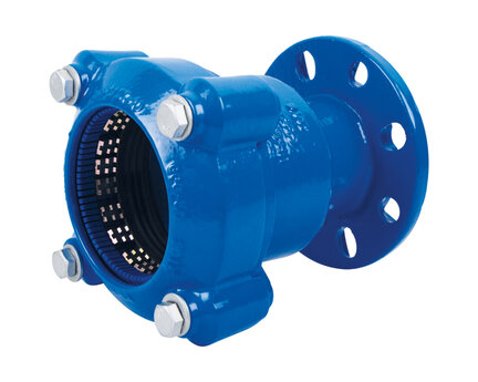 Adapter kołnierzowy blokowany szerokiego zakresu, DN100 ext. 108×143, ACS, żeliwo, seria 2509 (2509100) – Sferaco