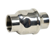Zawór zwrotny, gwinty wewnętrzne, prowadzenie pojedyncze, G 1/4", stal nierdzewna 316, seria 326 (326002) – Sferaco