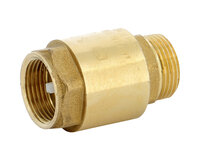 Zawór zwrotny podwójnie prowadzony, mosiądz 4MS, gwint wewnętrzny/zewnętrzny 1/2", seria 316 (316004) – Sferaco