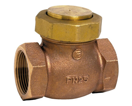 Zawór zwrotny DN2", uszczelnienie PTFE, korpus z brązu, seria 354 (354009) – Sferaco