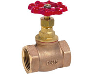 Zawór grzybkowy, gwint wewnętrzny G1/4", uszczelnienie PTFE, brąz, seria 460 (462002) - Sferaco