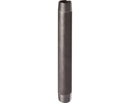 Nypel rurowy bezszwowy, gwinty zewnętrzne G 2", długość 200 mm, EN 10241, stal czarna, seria 530T3N (530T3N20050) – Sferaco