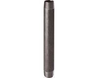 Nypel rurowy bezszwowy, gwinty zewnętrzne G 1", długość 150 mm, EN 10241, stal czarna, seria 530T3N (530T3N15026) – Sferaco