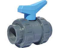 Zawór kulowy, gwinty wewnętrzne G, G3/4", PVC-U, seria 584 (584005) - Sferaco