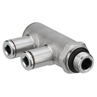 Złączka kątowa wtykowa Banjo podwójna QR2-S-RI2-G018-DA08 (1823391915) - Aventics