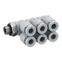 Kolektor wtykowy wielokrotny Banjo z gw. zewn. QR1-S-RW6-G014-DA06 (R412005190) - Aventics