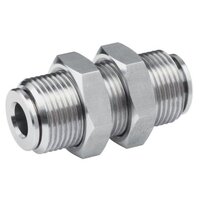 Złączka prosta grodziowa, stal nierdzewna QR2-C-RSM-DA08-DA08 (2544408000) - Aventics