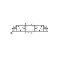 Zawór ISO 5599-1 V581-5/3CC-NONE-I3-2P22-HBX-AA-X-S-T1 (5813423000) - Aventics