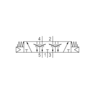 Zawór ISO 5599-1 V581-5/3EC-NONE-I2-2P22-HBX-PA-X-C-T1 (5812521000) - Aventics