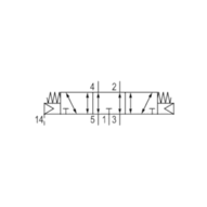 Zawór ISO 5599-1 V581-5/3EC-NONE-I2-2P22-HBX-PA-X-S-T0 (5812522000) - Aventics