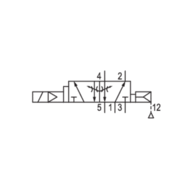 Zawór ISO 5599-1 V581-5/2DS-I4-2CNA-AA-D-C-T1 (5814681000) - Aventics