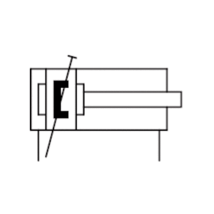 Siiłownik ISO 6432 CLS-DA-025-0200-AC-1-0-000-ISO-BAS (R480651394) - Aventics