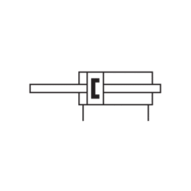 Siłownik ISO 6432 MNI-DA-016-0100-THROUGH-ROD (0822382005) - Aventics