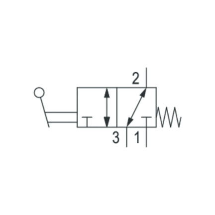Zawór mechaniczny CD04-3/2NC-SR-HL-G018-G018-S (5634040100) - Aventics